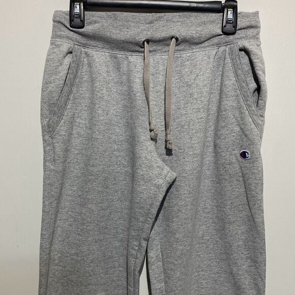 Champion Men's Gray Heather Drawstring Athletic Jogger Sweatpants Size Medium - Picture 1 of 9
